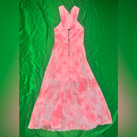 NWT Ted Baker London Elegant Pink Pleated Dress size 0 - Picture 3 of 8